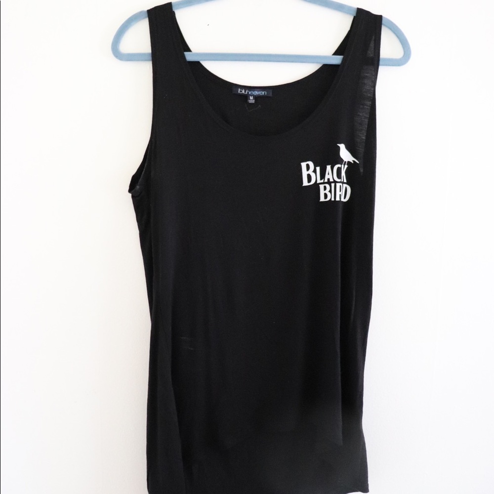 Nostalgic Black Bird Tank Top